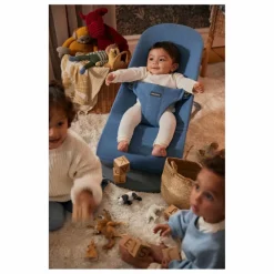 BabyBjörn Transat Bliss mélange tissé chiné | Bleu