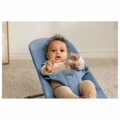 BabyBjörn Transat Bliss mélange tissé chiné | Bleu