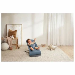 BabyBjörn Transat Bliss mélange tissé chiné | Bleu