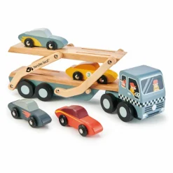 Online Tender Leaf Toys Transporteur de Voitures en bois Multicolore