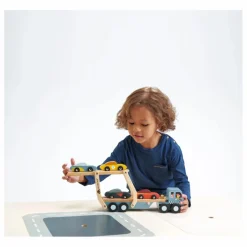 Online Tender Leaf Toys Transporteur de Voitures en bois Multicolore