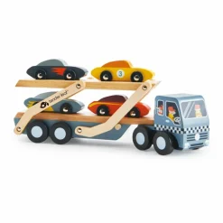 Online Tender Leaf Toys Transporteur de Voitures en bois Multicolore