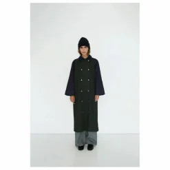 Online The Tiny Big Sister Trench Color Block | Vert kaki
