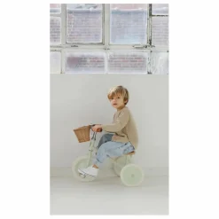 Best Banwood Tricycle en métal et bois | Vert Menthe