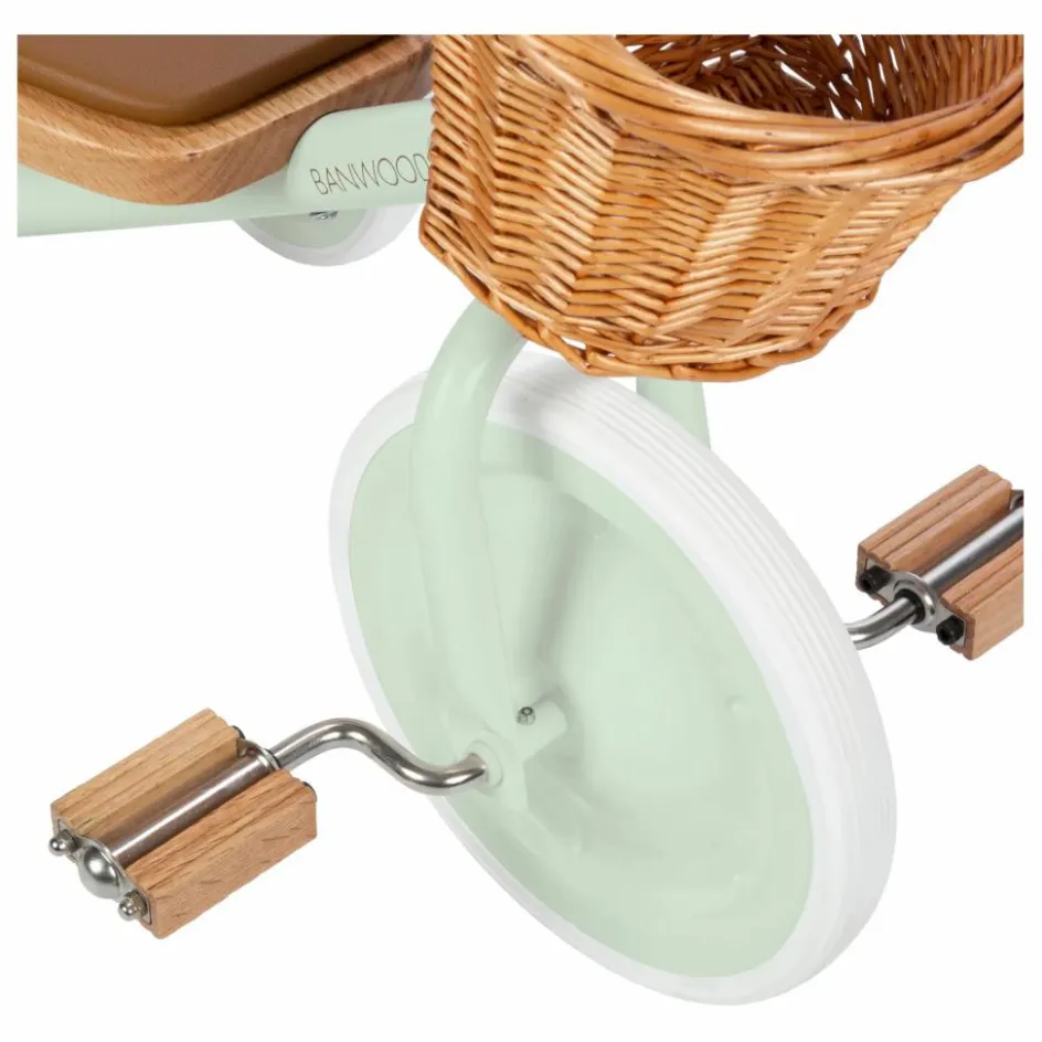 Best Banwood Tricycle en métal et bois | Vert Menthe