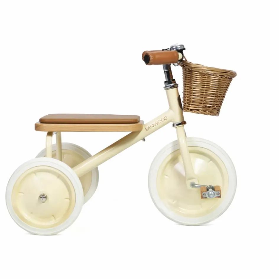 Outlet Banwood Tricycle en métal et bois | Crème
