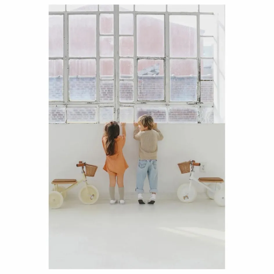 Outlet Banwood Tricycle en métal et bois | Crème