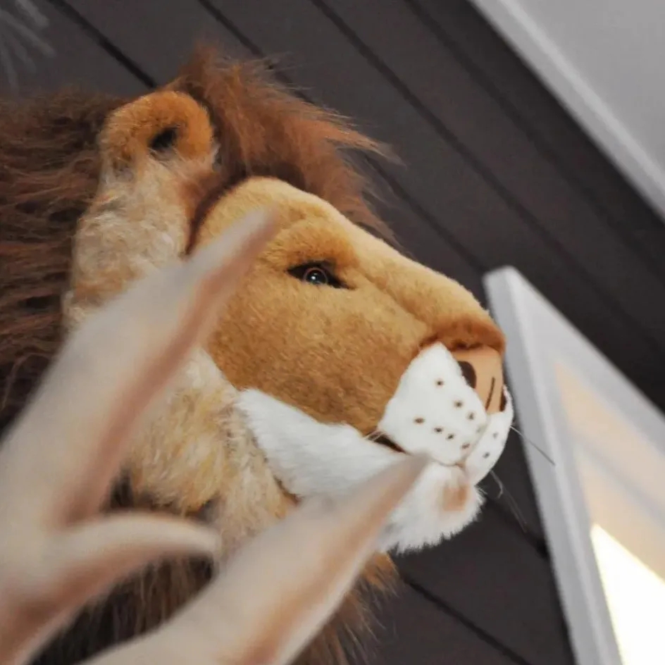 Enfant Wild & Soft Décoration Murale|Déco Murale Enfant*Trophée Lion |