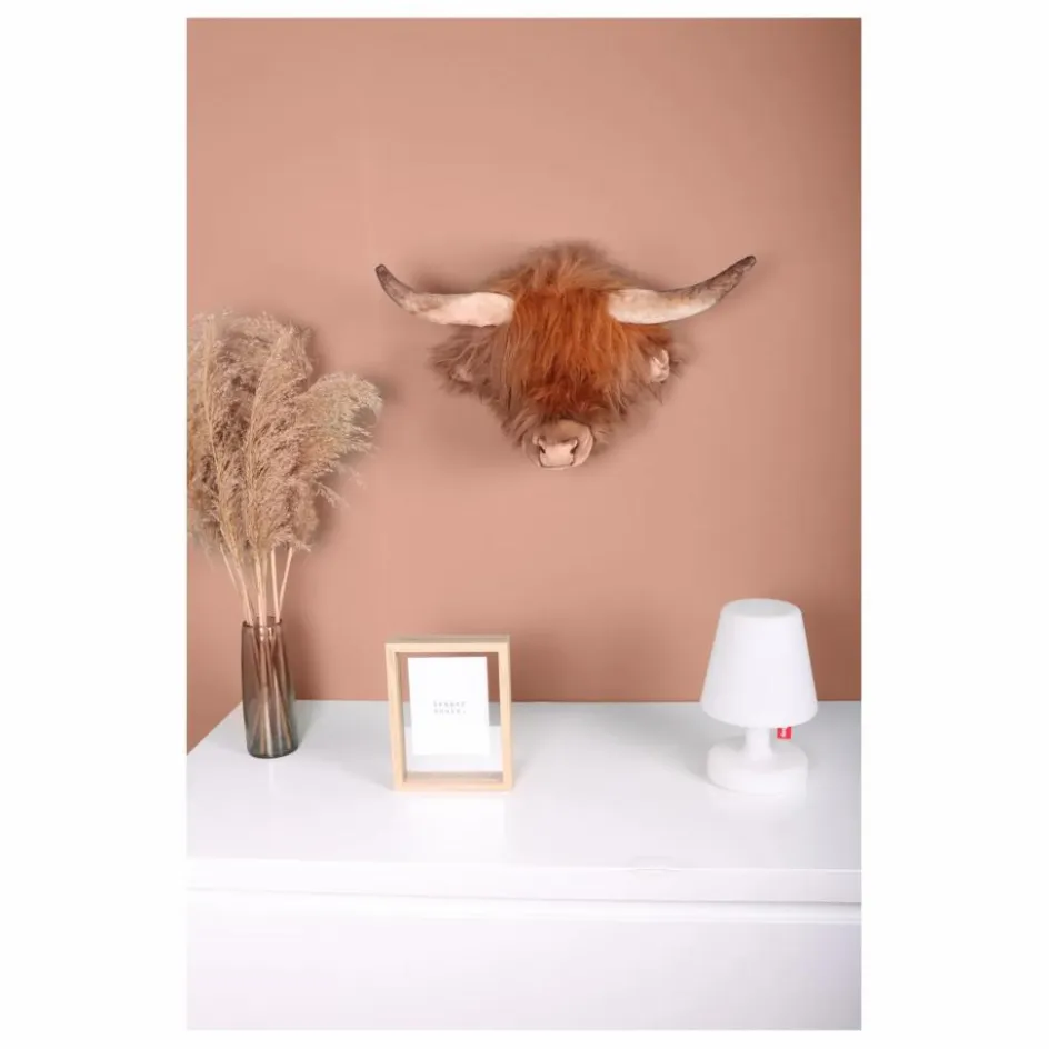 Enfant Wild & Soft Décoration Murale|Déco Murale Enfant*Trophée Vache Ecosse