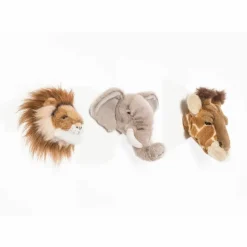 Sale Trophées Safari - Set de 3 Enfant Décoration Murale|Déco Murale Enfant