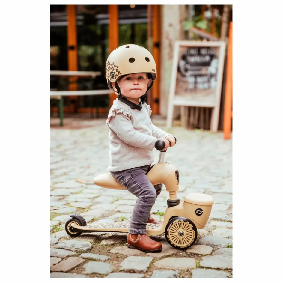 Best Scoot & Ride Trottinette 2 en 1 Léopard Multicolore