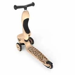 Best Scoot & Ride Trottinette 2 en 1 Léopard Multicolore