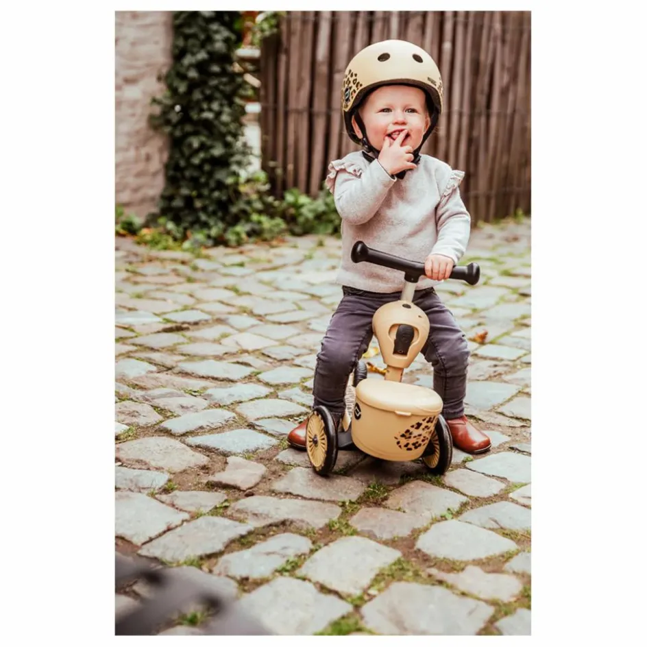 Best Scoot & Ride Trottinette 2 en 1 Léopard Multicolore