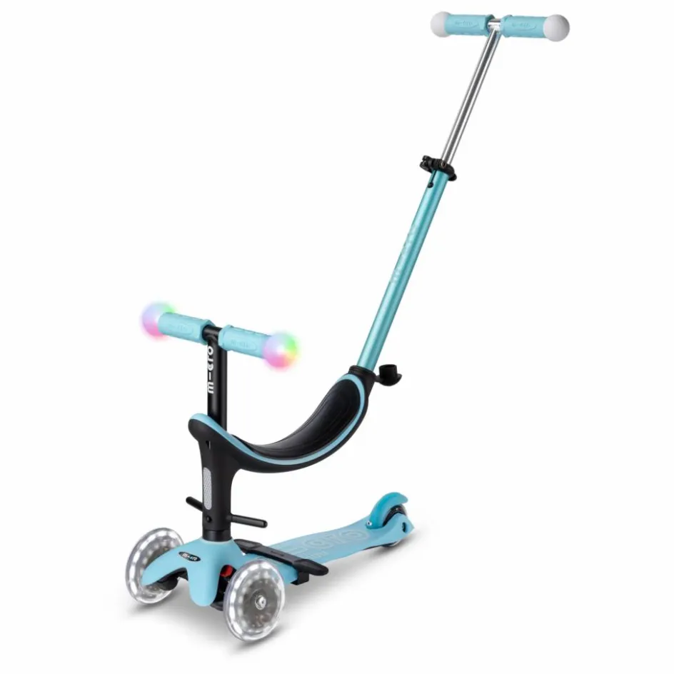 Clearance Micro Trottinette Mini 3en1 Revolution Deluxe Magic LED | Bleu