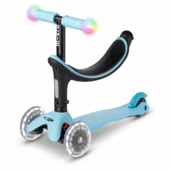 Clearance Micro Trottinette Mini 3en1 Revolution Deluxe Magic LED | Bleu