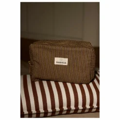 New Trousse de toilette à rayures en coton | Homme/Femme Voyage, Outdoor|Soins, Wellness