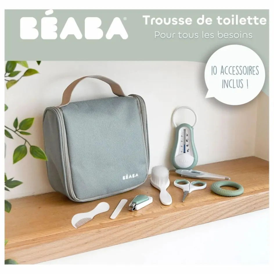 Béaba Trousse de toilette avec 10 accessoires ||Enfant Trousses De Toilette|Soins Bébé Et La Beauté
