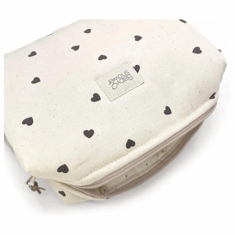 Enfant Babyshower Trousses De Toilette|Cadeau De Naissance*Trousse de toilette Camila Cœurs |