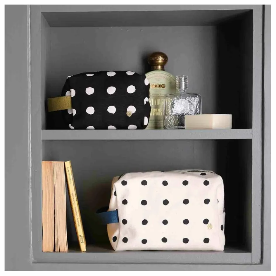 Clearance Trousse de toilette Cube à pois en coton bio Mio | Homme/Femme Voyage, Outdoor|Soins, Wellness