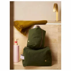 Hot La cerise sur le gâteau Trousse de toilette Cube | Vert forêt