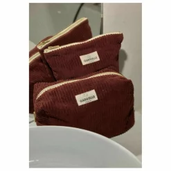 Homme/Femme Gabrielle Paris Voyage, Outdoor|Soins, Wellness*Trousse de toilette en velours côtelé |