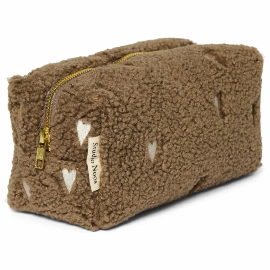 Studio Noos Trousse de toilette Hearts | Marron