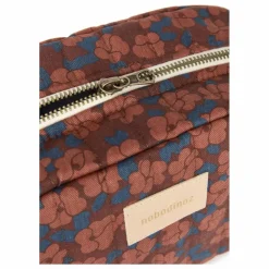 Discount Nobodinoz Trousse de toilette imperméable Hyde Park Maroon Poppies | Brique