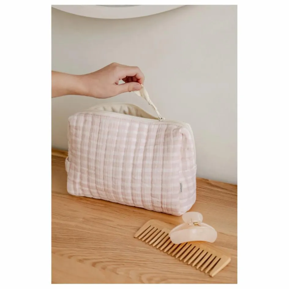Enfant/Femme Soft Spot Trousses De Toilette|Soins Bébé Et La Beauté*Trousse de toilette Rosewater en coton bio |