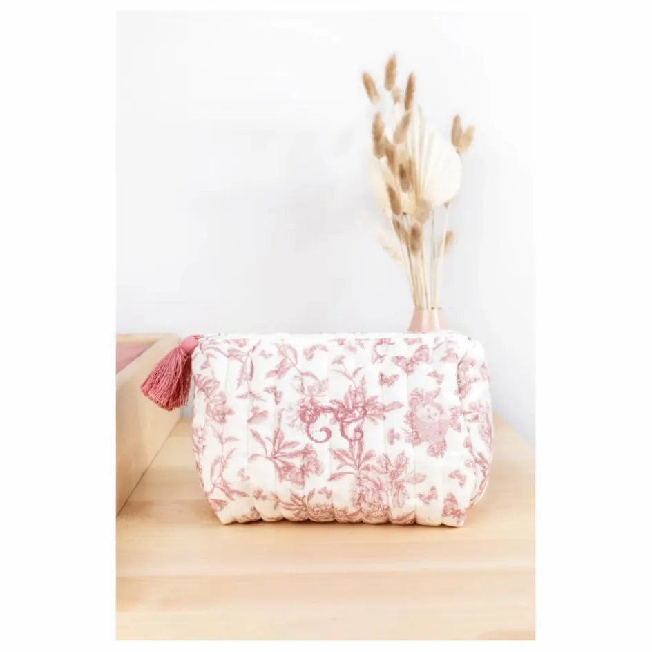 Hot Trousse de toilette Toile de Jouy | Enfant Trousses De Toilette|Soins Bébé Et La Beauté
