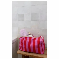 Enfant/Femme Rose in April Trousses De Toilette|Soins Bébé Et La Beauté*Trousse de toilette Vic rayée |