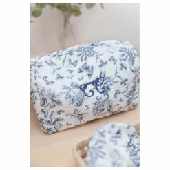 New Trousse toilette Toile de Jouy | Enfant Trousses De Toilette|Soins Bébé Et La Beauté