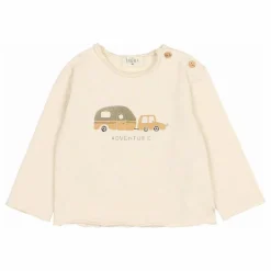Discount Búho T-shirt Adventure Coton Bio | Ivoire