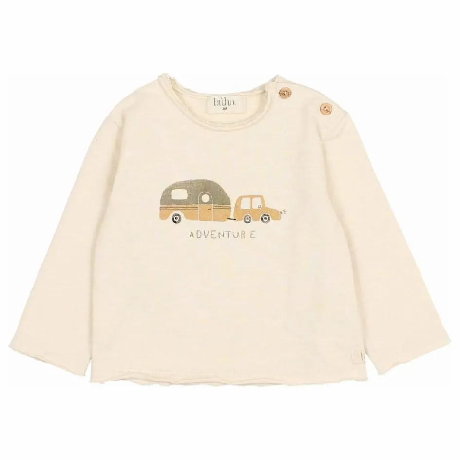 Discount Búho T-shirt Adventure Coton Bio | Ivoire
