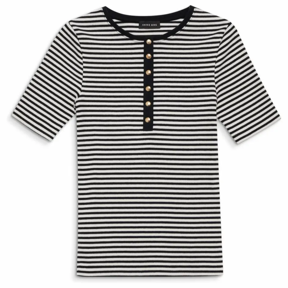 Anine Bing T-shirt Alessia Rayures ||Femme Tee-Shirts, Polos