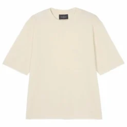 Bompard T-shirt Ample Minimaliste Coton et Cachemire ||Femme Tee-Shirts, Polos