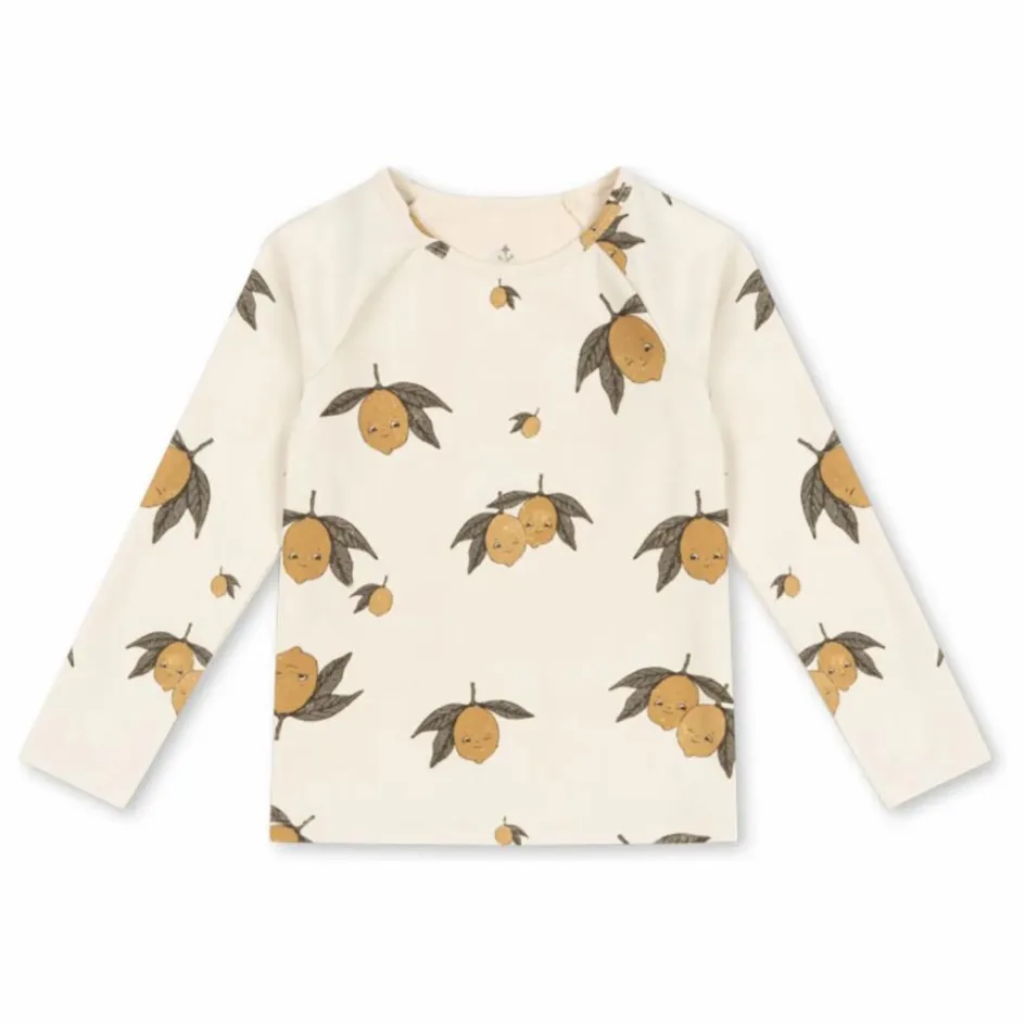 Konges Sløjd T-Shirt Anti-UV Aster Citron Fibres Recyclées ||Enfant Maillots De Bain|Maillots De Bain
