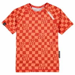 Enfant Beach & Bandits Maillots De Bain|Maillots De Bain*T-shirt Anti-UV Checkered Love Fibres Recyclées |