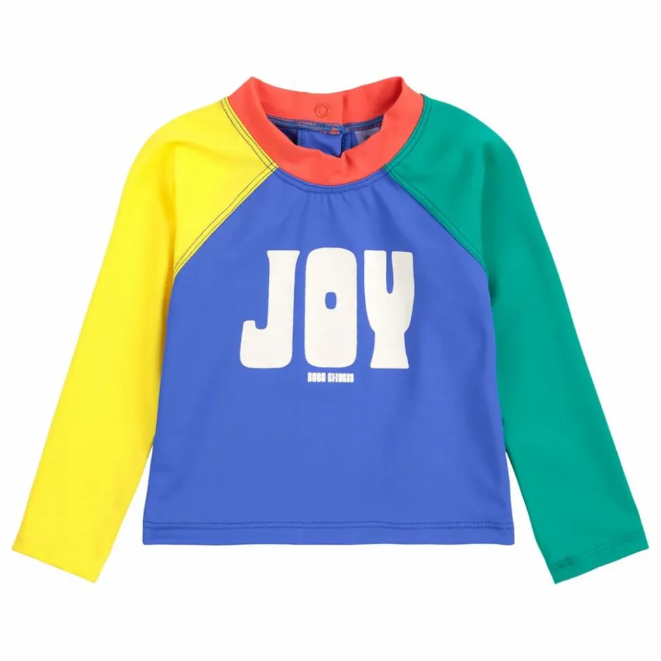 Clearance Bobo Choses T-Shirt Anti-UV Colorblock Fibres Recyclées | Bleu