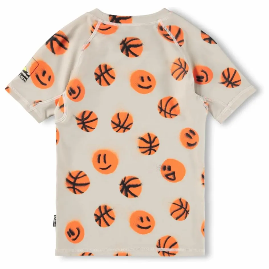 New T-shirt Anti-UV Neptune Basketballs Fibres Recyclées | Enfant Maillots De Bain