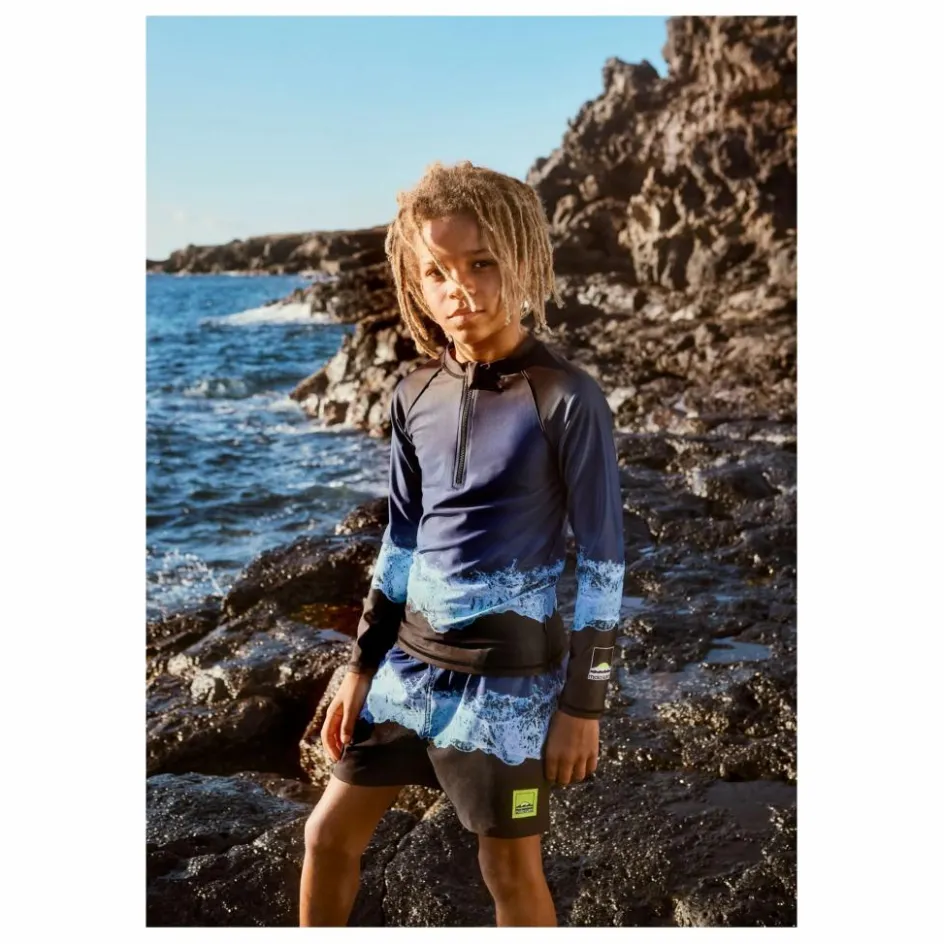 Enfant Molo Maillots De Bain|Maillots De Bain*T-shirt Anti-UV Noble Vagues Fibres Recyclées |