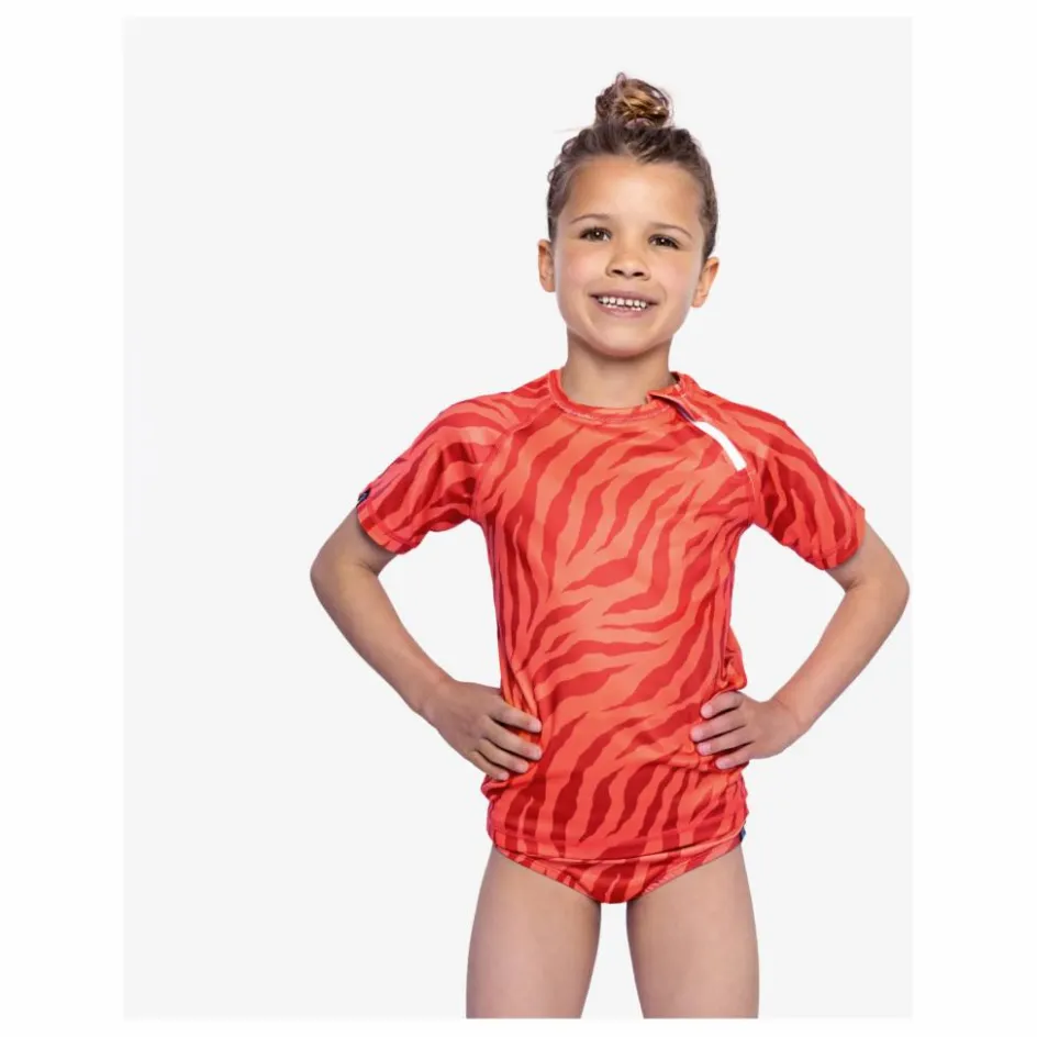Online Beach & Bandits T-Shirt Anti-UV Stripes of Love | Rouge