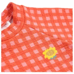 Hot Bobo Choses T-Shirt Anti-UV Vichy Fibres Recyclées | Corail