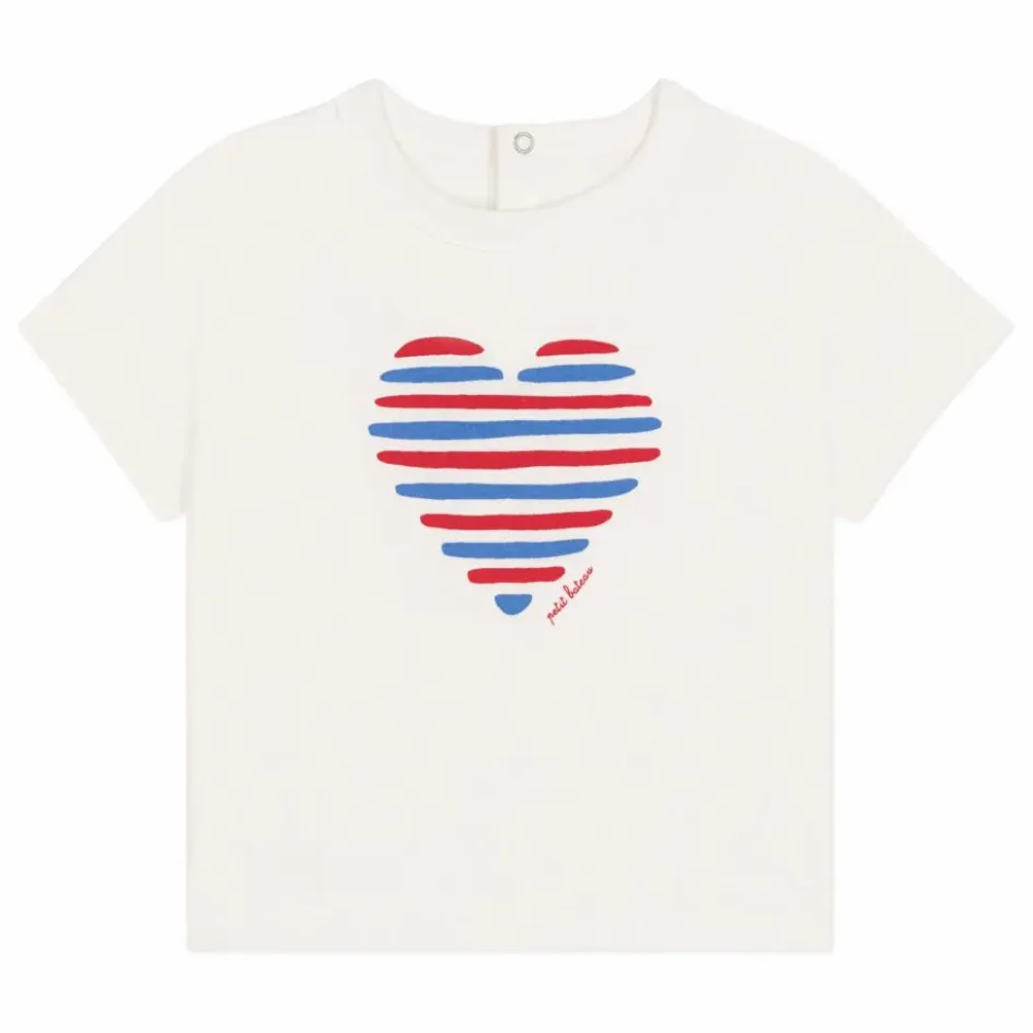 Petit Bateau T-Shirt Barlay Cœur Coton Bio || Blouses, T-Shirts