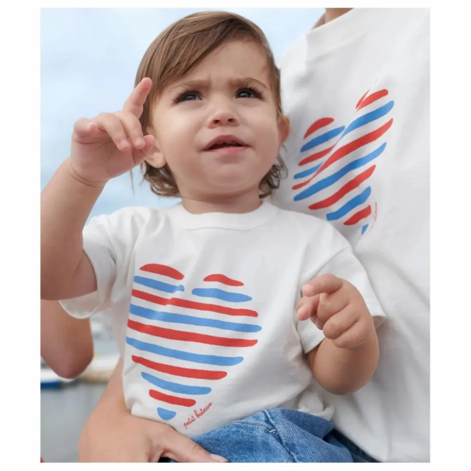Petit Bateau T-Shirt Barlay Cœur Coton Bio || Blouses, T-Shirts
