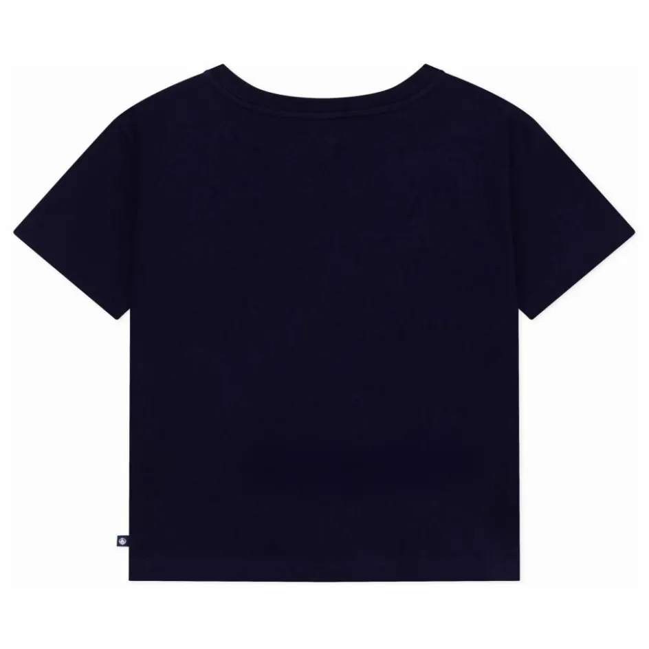 Online Petit Bateau T-shirt Bateau 1893 Jersey Coton Bio | Bleu marine