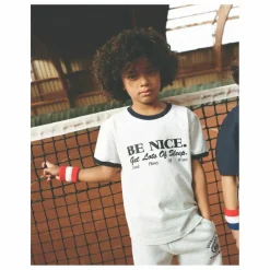Sale Sporty & Rich T-shirt Be Nice Coton Recyclé | Gris