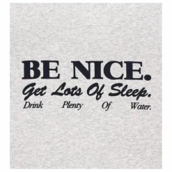 Sale Sporty & Rich T-shirt Be Nice Coton Recyclé | Gris