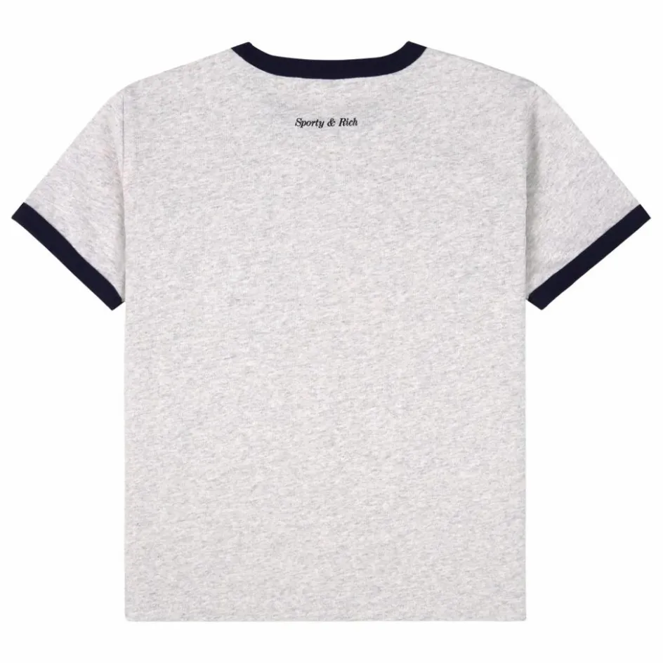 Sale Sporty & Rich T-shirt Be Nice Coton Recyclé | Gris