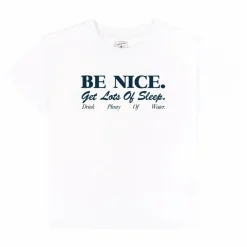 Sporty & Rich T-shirt Be Nice Coton Recyclé ||Enfant T-Shirts, Chemises|Blouses, T-Shirts