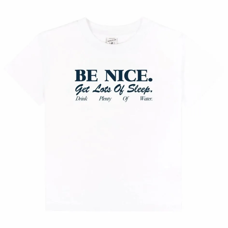 Sporty & Rich T-shirt Be Nice Coton Recyclé ||Enfant T-Shirts, Chemises|Blouses, T-Shirts